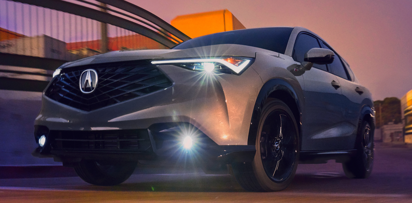 Close-up angled shot of Chicane LED running lights